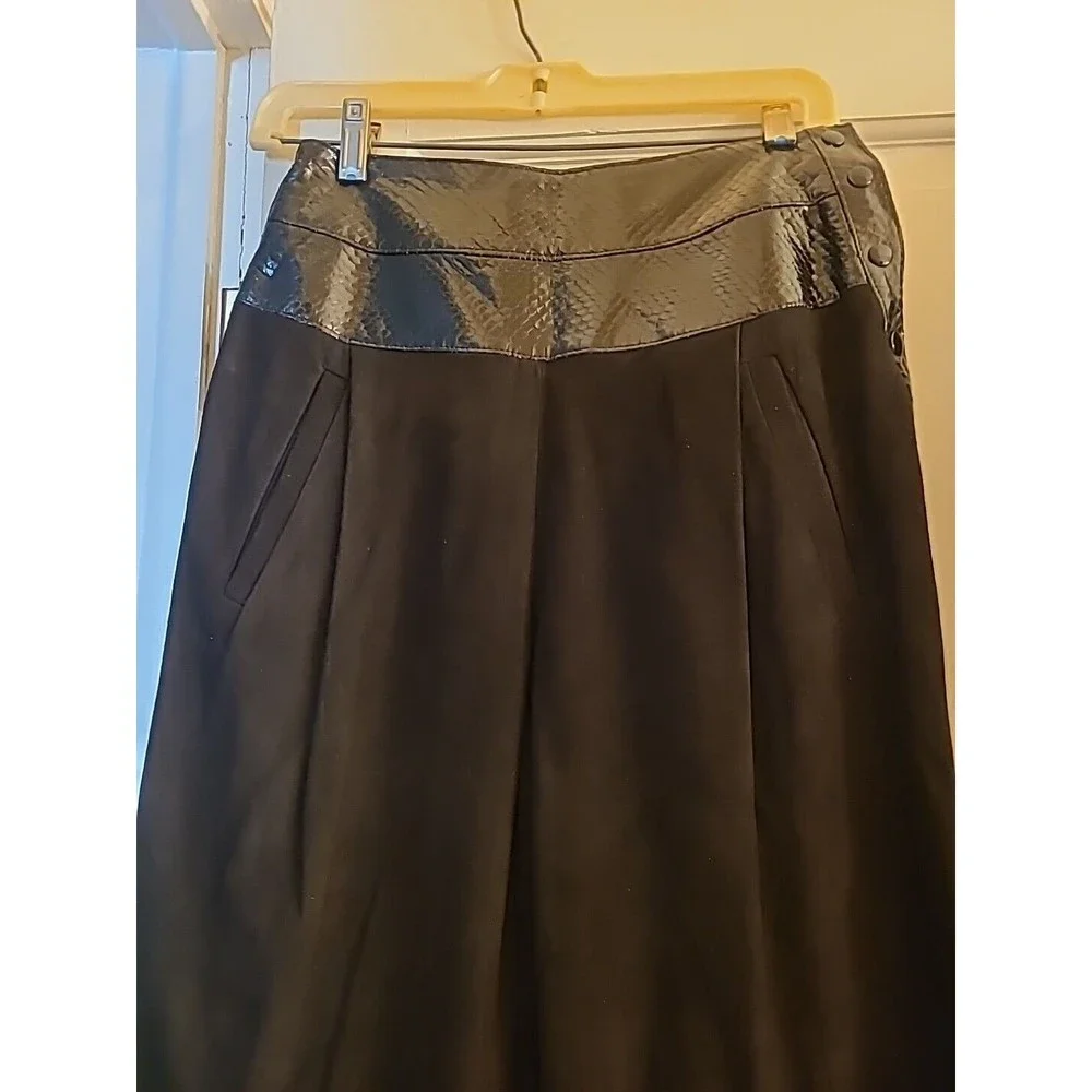 ONE-OF-A-KIND  hand-made SUEDE SNAKESKIN  Rhinestone, ladies TUXEDO S BLACK - Picture 6 of 16